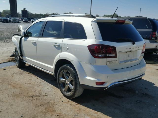 3C4PDCGB0FT599649 - 2015 DODGE JOURNEY CR WHITE photo 3