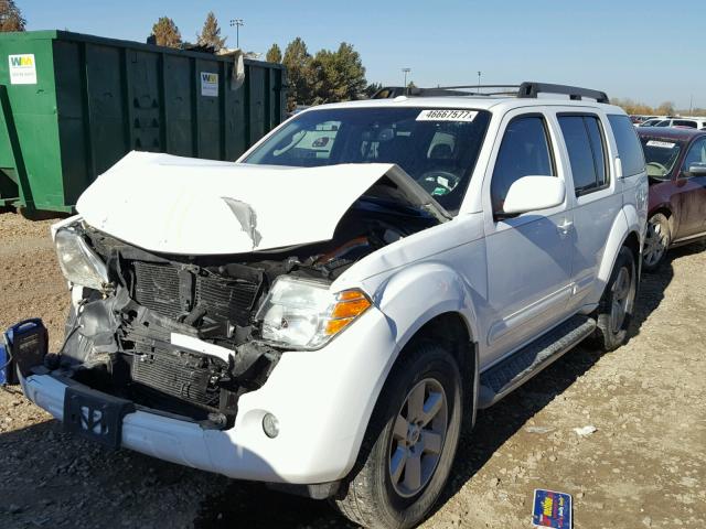 5N1AR18B98C661117 - 2008 NISSAN PATHFINDER WHITE photo 2