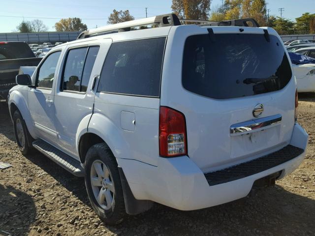 5N1AR18B98C661117 - 2008 NISSAN PATHFINDER WHITE photo 3