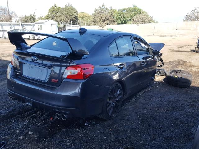 JF1VA2M61J9809829 - 2018 SUBARU WRX STI GRAY photo 4