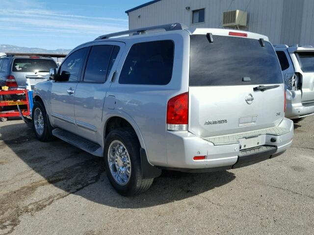 5N1AA0ND5AN618878 - 2010 NISSAN ARMADA SE SILVER photo 3