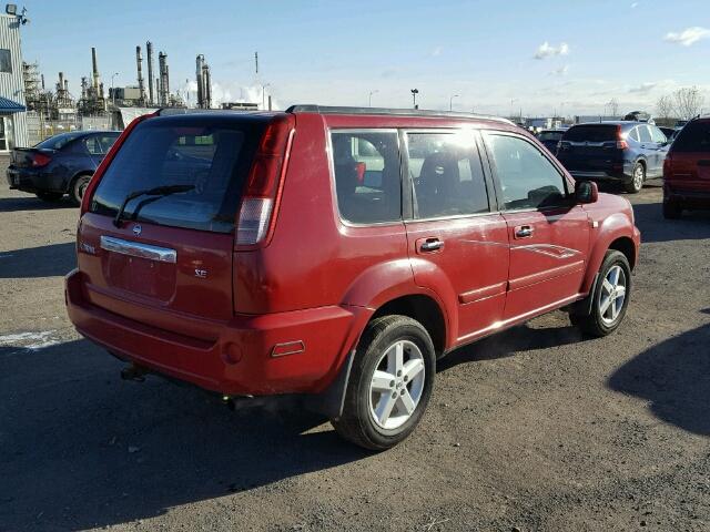 JN8BT08V95W104723 - 2005 NISSAN X-TRAIL XE RED photo 4