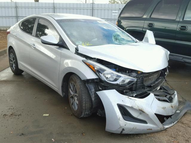 5NPDH4AE3GH685720 - 2016 HYUNDAI ELANTRA SE SILVER photo 1