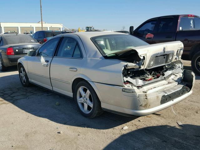 1LNHM87A82Y691007 - 2002 LINCOLN LS BEIGE photo 3