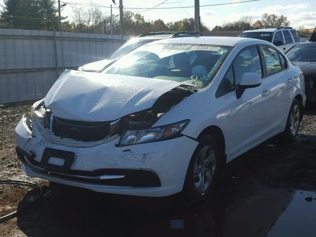 2HGFB2F59DH508215 - 2013 HONDA CIVIC LX WHITE photo 2