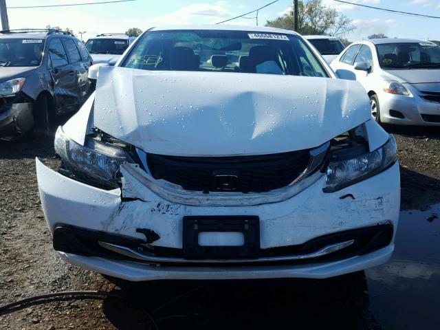 2HGFB2F59DH508215 - 2013 HONDA CIVIC LX WHITE photo 9