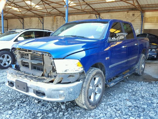 3C6RR7LT5HG593459 - 2017 RAM 1500 SLT BLUE photo 2