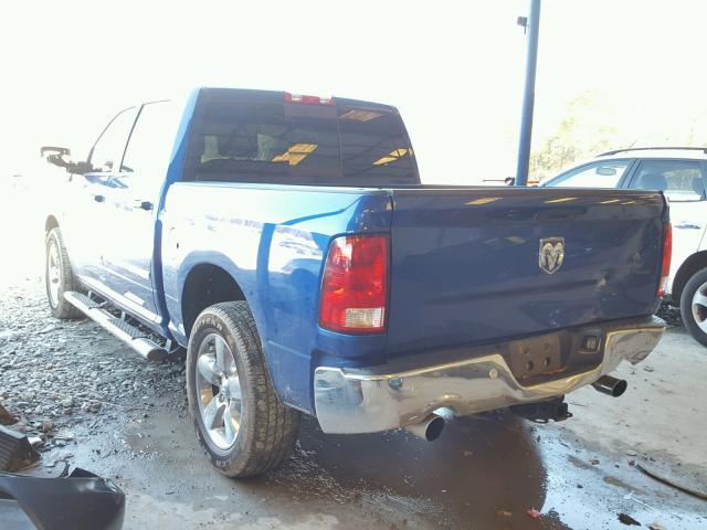 3C6RR7LT5HG593459 - 2017 RAM 1500 SLT BLUE photo 3