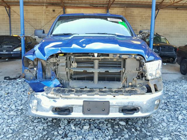 3C6RR7LT5HG593459 - 2017 RAM 1500 SLT BLUE photo 9