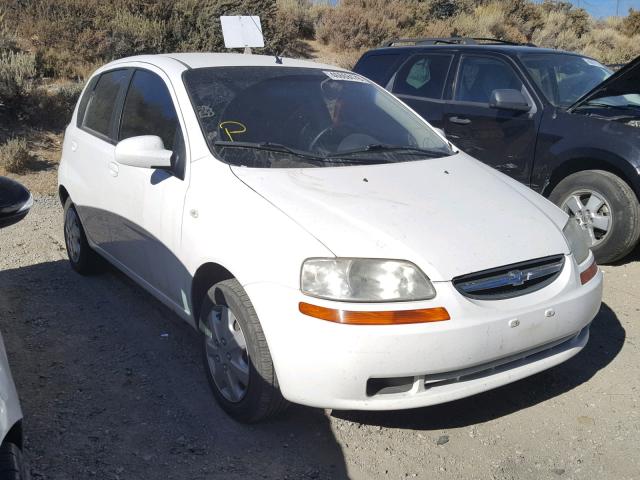 KL1TD66646B616840 - 2006 CHEVROLET AVEO BASE Biały zdjęcie 1