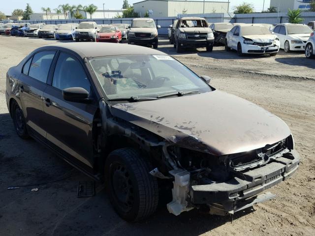 3VW1K7AJ0BM072361 - 2011 VOLKSWAGEN JETTA BASE BROWN photo 1