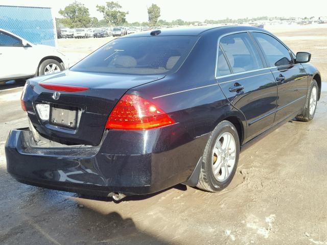 1HGCM56856A155448 - 2006 HONDA ACCORD EX BLACK photo 4