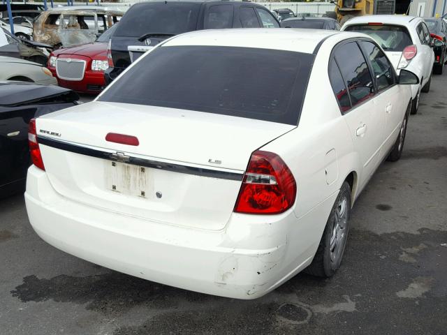 1G1ZS58F47F216246 - 2007 CHEVROLET MALIBU LS WHITE photo 4