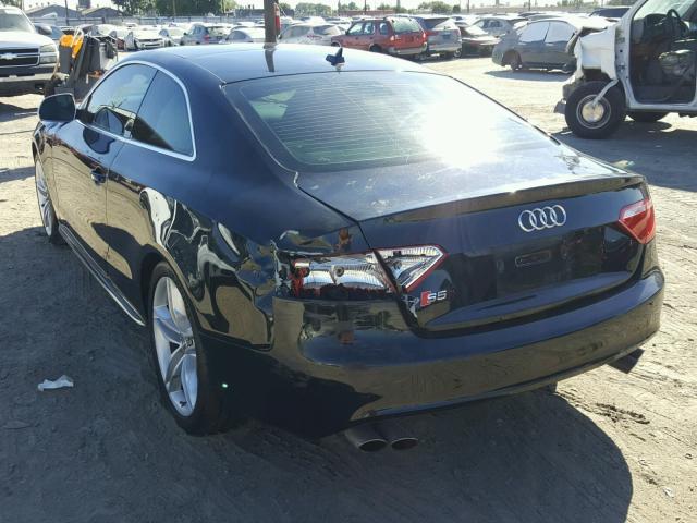 WAURV78T49A039632 - 2009 AUDI S5 QUATTRO BLACK photo 3