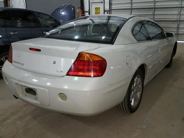 4C3AG52H21E048381 - 2001 CHRYSLER SEBRING LX WHITE photo 4