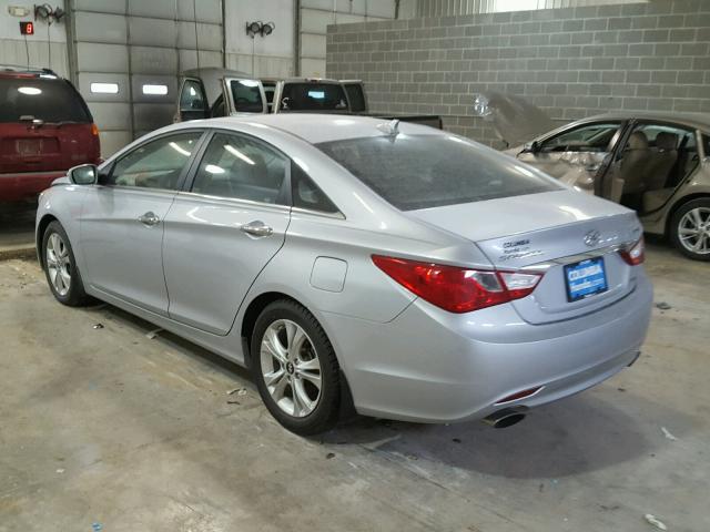 5NPEC4AB8BH294340 - 2011 HYUNDAI SONATA SE BLUE photo 3