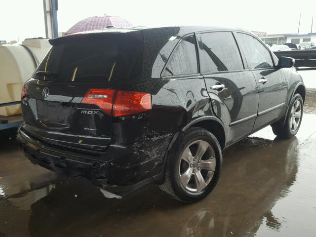 2HNYD285X7H509144 - 2007 ACURA MDX SPORT BLACK photo 4