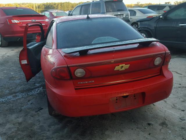 1G1JC12F257132140 - 2005 CHEVROLET CAVALIER RED photo 3