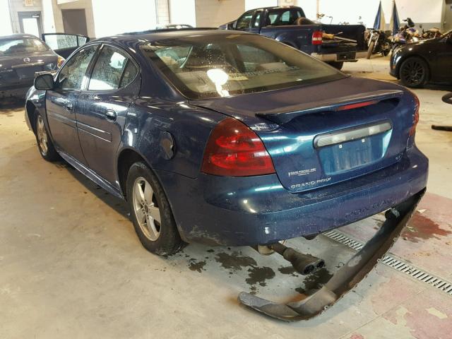 2G2WS522351214528 - 2005 PONTIAC GRAND PRIX BLUE photo 3