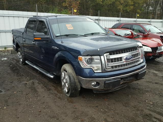 1FTFW1CFXEKG41571 - 2014 FORD F150 SUPER BLUE photo 1