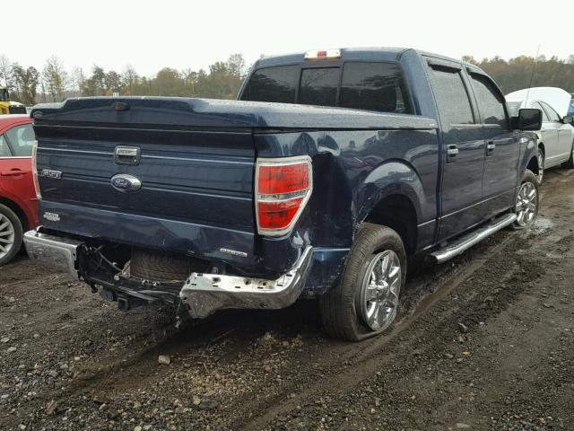 1FTFW1CFXEKG41571 - 2014 FORD F150 SUPER BLUE photo 4