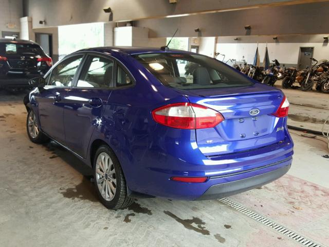 3FADP4BJ5EM189555 - 2014 FORD FIESTA SE BLUE photo 3