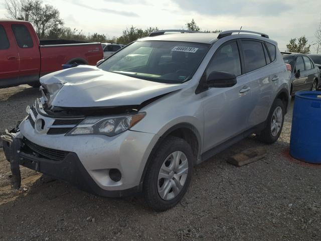 JTMBFREV6ED076533 - 2014 TOYOTA RAV4 LE Gümüş foto 2
