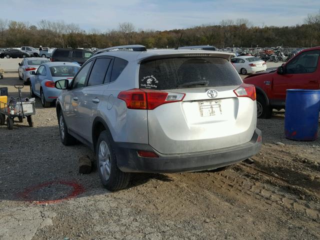 JTMBFREV6ED076533 - 2014 TOYOTA RAV4 LE Gümüş foto 3
