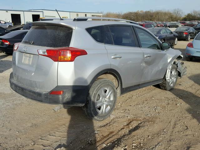 JTMBFREV6ED076533 - 2014 TOYOTA RAV4 LE SILVER photo 4