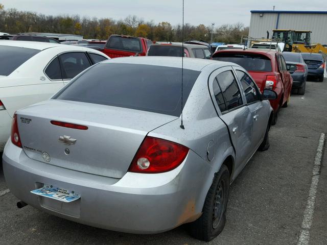 1G1AK55F967819297 - 2006 CHEVROLET COBALT LS SILVER photo 4