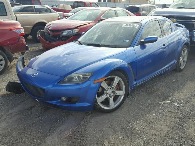 JM1FE173040137897 - 2004 MAZDA RX8 BLUE photo 2