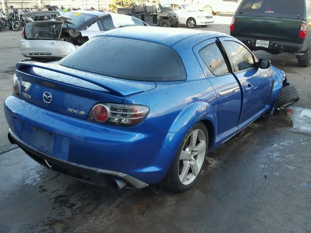 JM1FE173040137897 - 2004 MAZDA RX8 BLUE photo 4