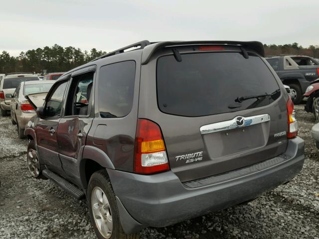 4F2YU091X2KM27261 - 2002 MAZDA TRIBUTE LX GRAY photo 3