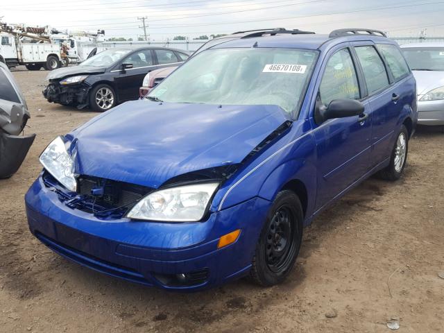 1FAFP36N85W175455 - 2005 FORD FOCUS ZXW BLUE photo 2