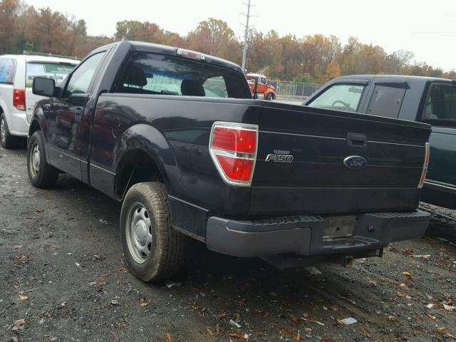 1FTMF1CW0AKA83117 - 2010 FORD F150 BLACK photo 3