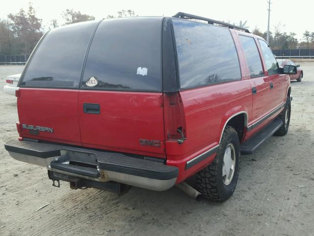 3GKFK16R2XG515981 - 1999 GMC SUBURBAN K RED photo 4