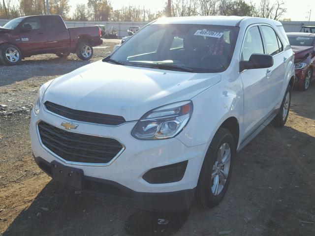 2GNALBEK0G1180541 - 2016 CHEVROLET EQUINOX LS WHITE photo 2