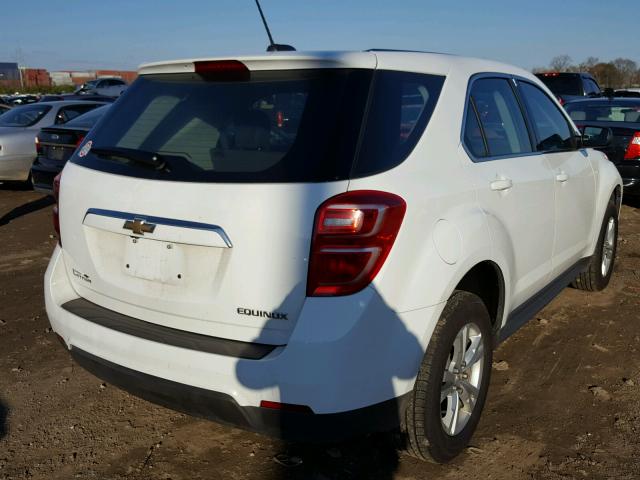 2GNALBEK0G1180541 - 2016 CHEVROLET EQUINOX LS WHITE photo 4