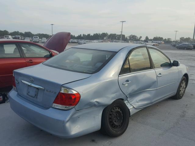 4T1BE32K26U705003 - 2006 TOYOTA CAMRY LE BLUE photo 4