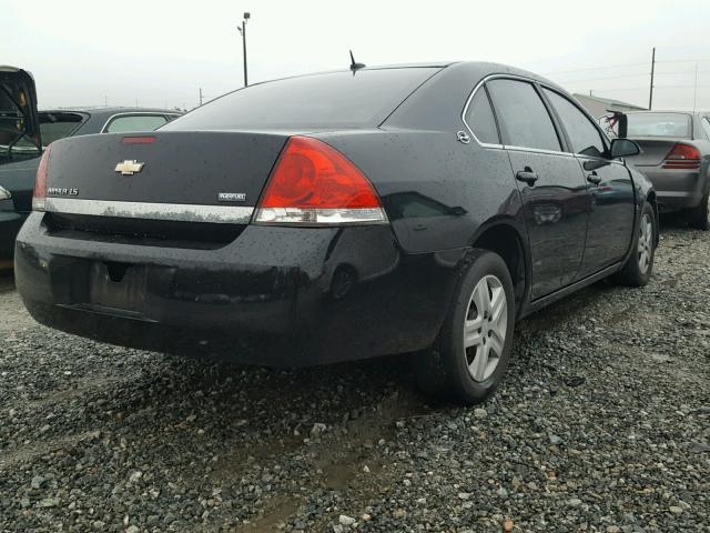 2G1WB58K481307669 - 2008 CHEVROLET IMPALA LS BLACK photo 4