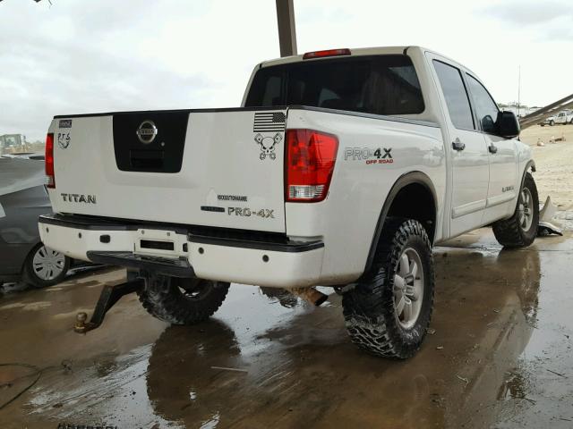 1N6BA0EC1AN312080 - 2010 NISSAN TITAN XE WHITE photo 4