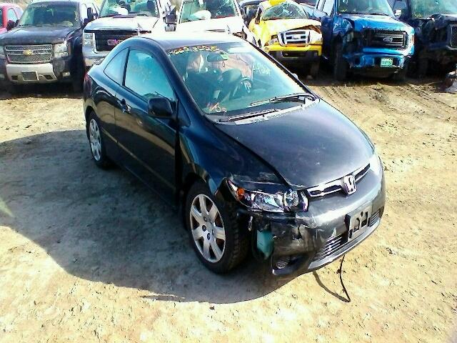 2HGFG12647H531125 - 2007 HONDA CIVIC BLACK photo 1