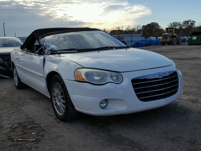 1C3EL55R24N352558 - 2004 CHRYSLER SEBRING LX WHITE photo 1