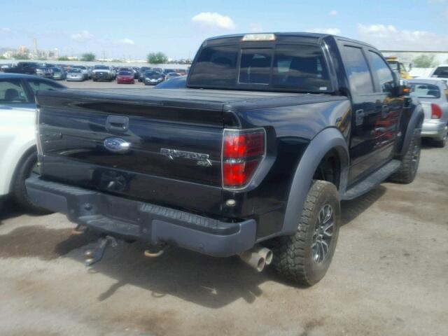 1FTFW1R66EFB98075 - 2014 FORD F150 SVT R BLACK photo 4