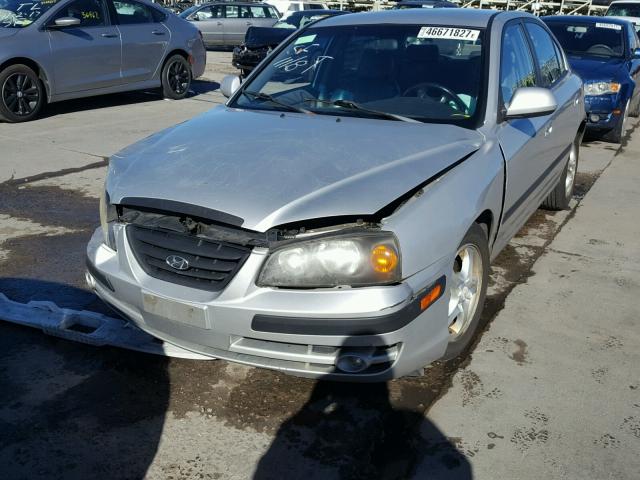 KMHDN46D65U991799 - 2005 HYUNDAI ELANTRA GL SILVER photo 2