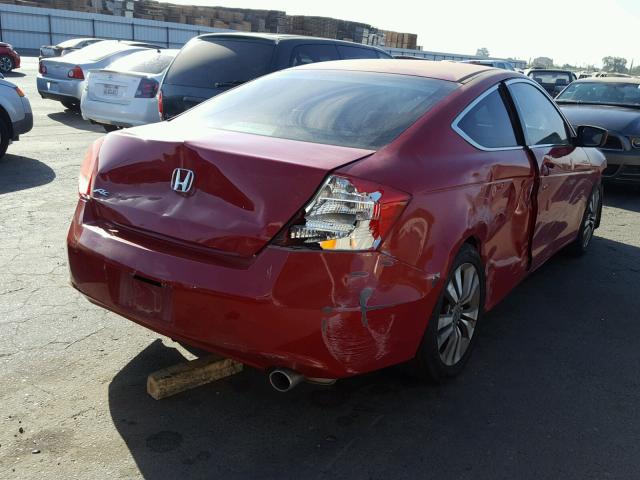 1HGCS1B34BA003874 - 2011 HONDA ACCORD LX- RED photo 4