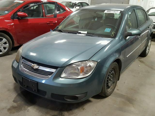 1G1AT58H797166869 - 2009 CHEVROLET COBALT LT GREEN photo 2