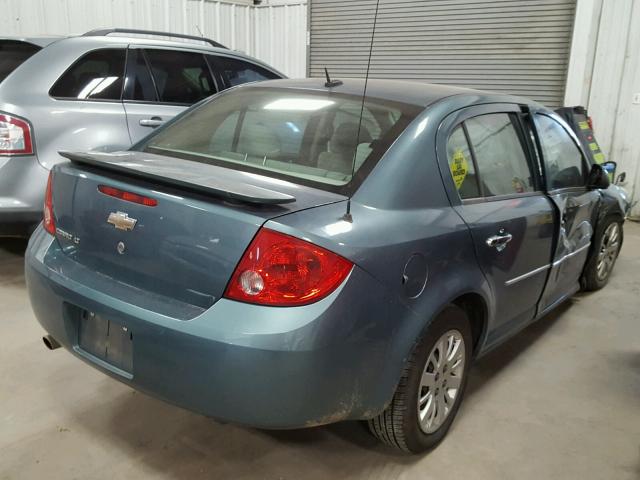 1G1AT58H797166869 - 2009 CHEVROLET COBALT LT GREEN photo 4