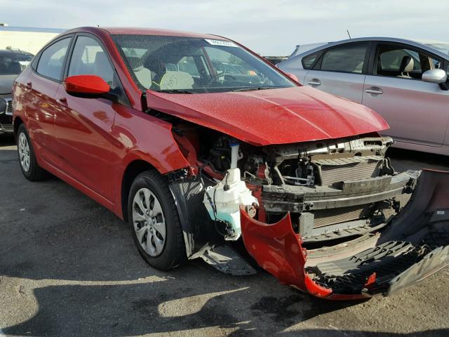 KMHCT4AEXFU882510 - 2015 HYUNDAI ACCENT GLS RED photo 1