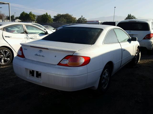 2T1CE22PX3C019282 - 2003 TOYOTA CAMRY SOLA WHITE photo 4